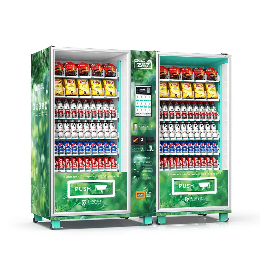 Short Return Period Business Vending Machine Ingenious Vending Machine Drinks and Snacks Vending Machine for Fitness Center