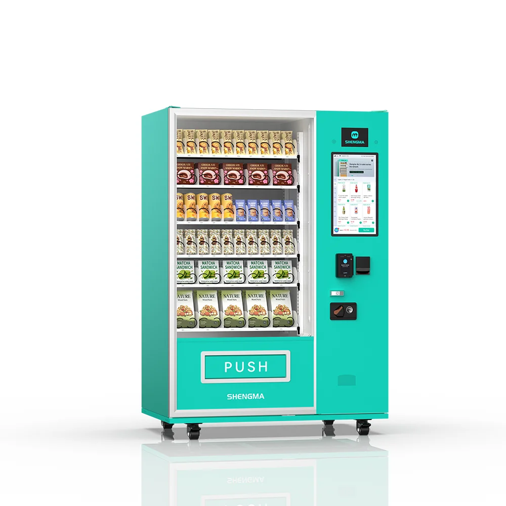 60 Position 21.5 Inch Touchscreen Vending Machine SDK Cloud-Based Management Multiple Payment Options for Automatic Snack/Drink