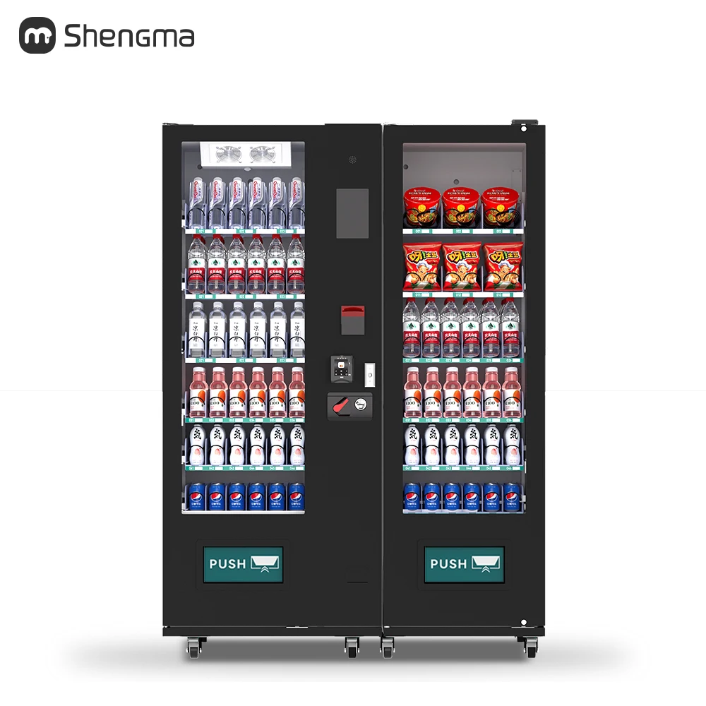 Guangzhou Combo Vending Machine Combo Cup Noodle Foods and Drinks Accepts Credit Card and Coin Payments with SDK Function