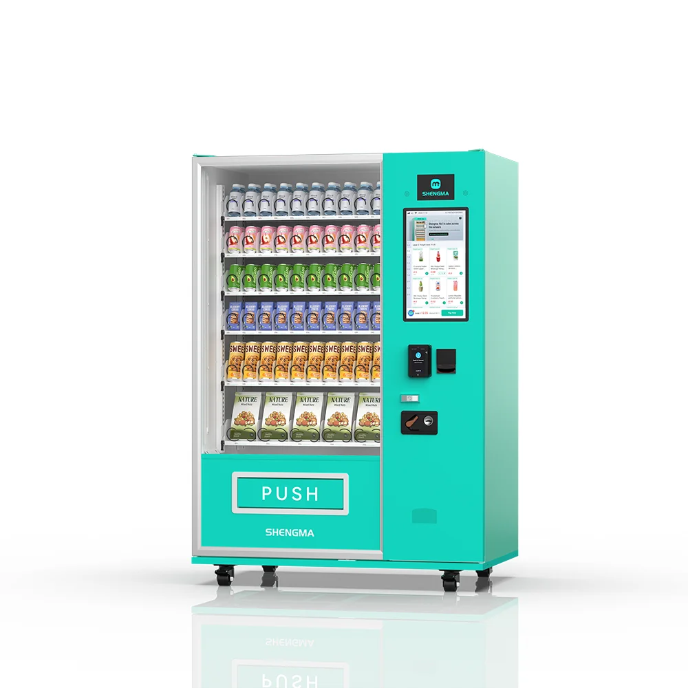 High Capacity Spring Type Vending Machine with 21.5 Inch Large Touch Screen