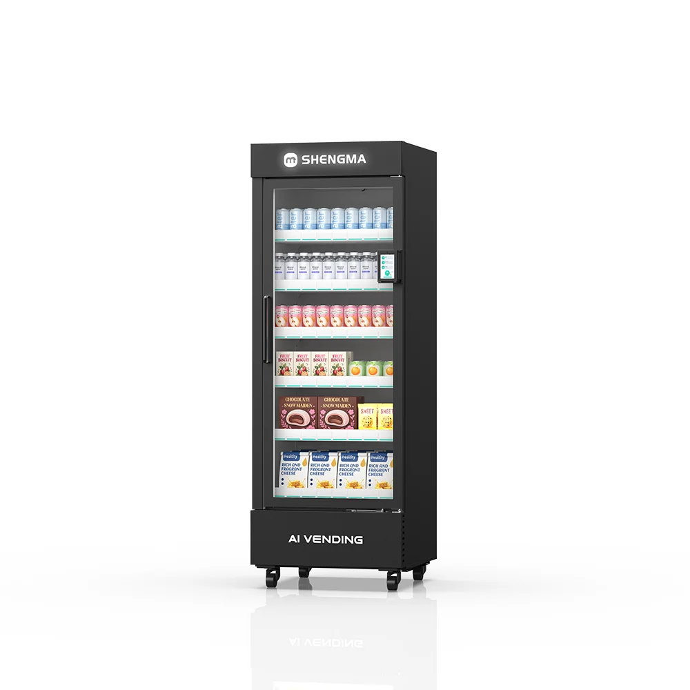 Commercial 570L Open Style Vending Cabinet for Snack Drink Combo Business