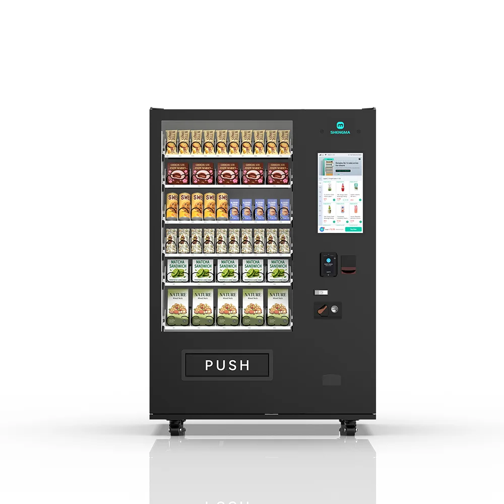 High Capacity 60 Slots Vending Equipment 21.5 Inch Display for Retail Snacks and Drinks