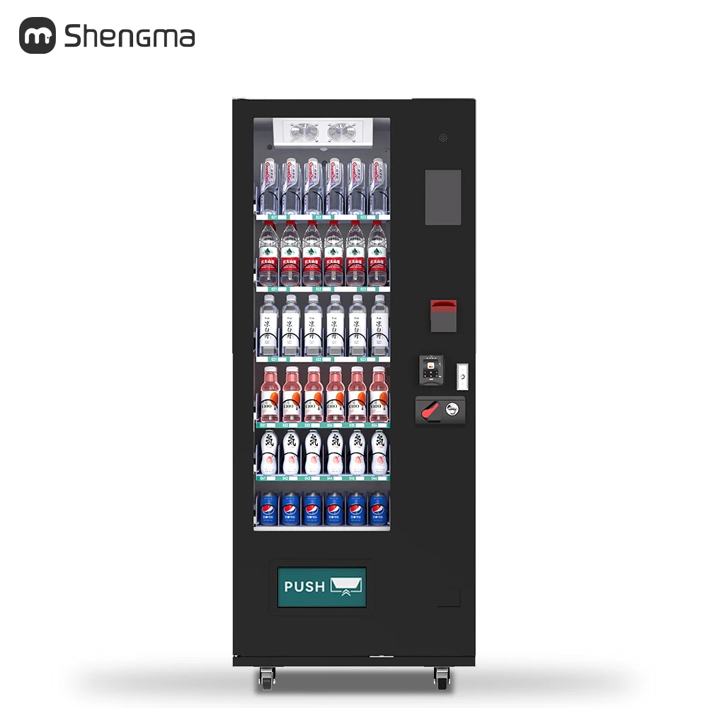 Dongguan Timing Variable Temperature Drinks Vending Machines Combo Automatic Whole Beverage Box Vending Machine for Sale