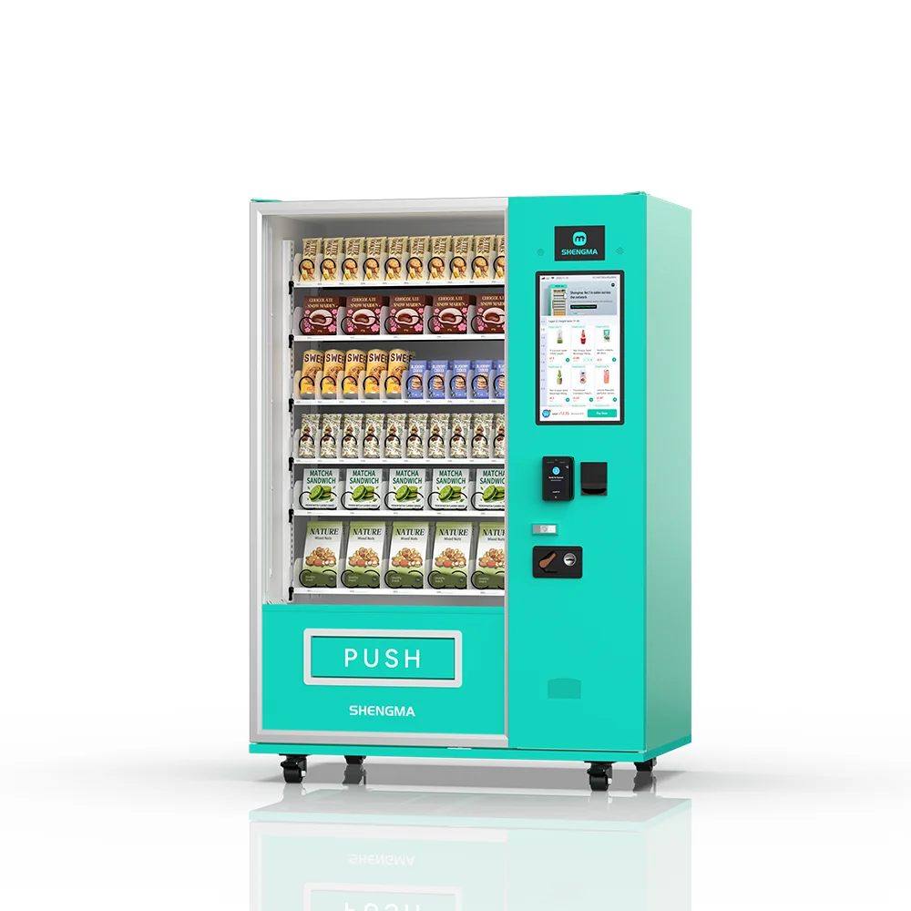 21.5 Inch Touch Control Automatic Vending Machine SDK Enabled Cloud-Based Management Multiple Payment Options Food Beverage