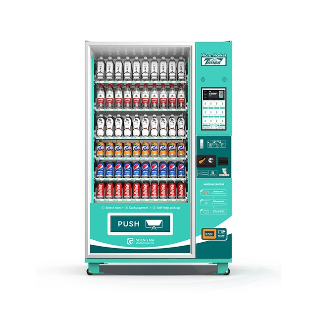 Cost-Effective Warm/Cold Beverage Vending Machine for Airport Combo Bottled Water Vending Machine Sale for Southeast Asia