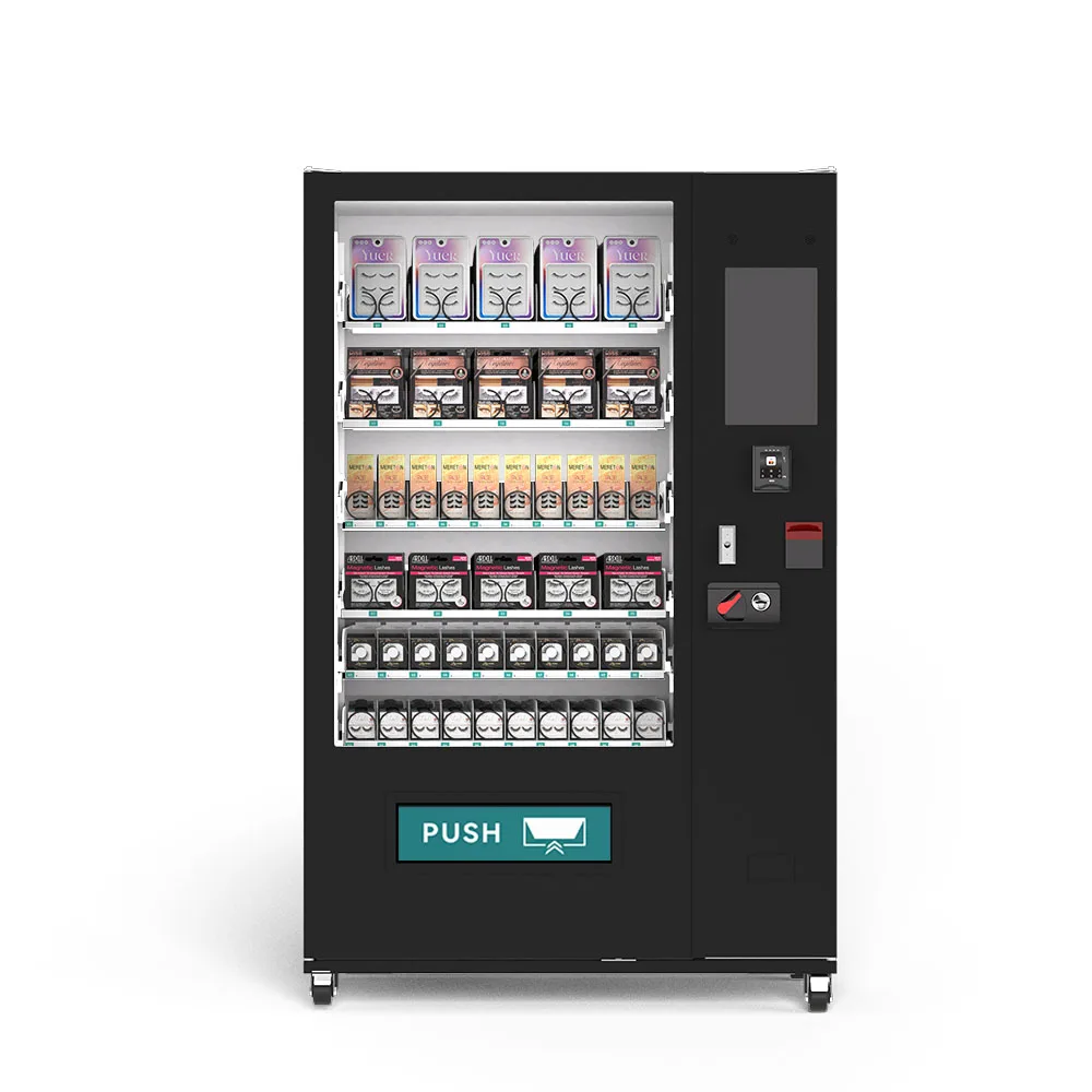 Custom Wig Vending Machine With Touch Screen Beauty Product Press on Nails Makeup False Hair Cosmetics Vending Machine