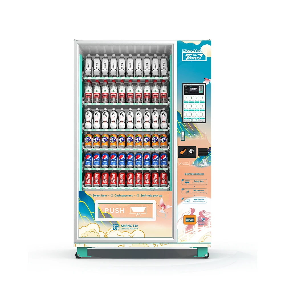Southeast Asian Market OEM/ODM Drinks Vending  Machine Small Business Beverage and Drinks Combo Vending Machine for Sale