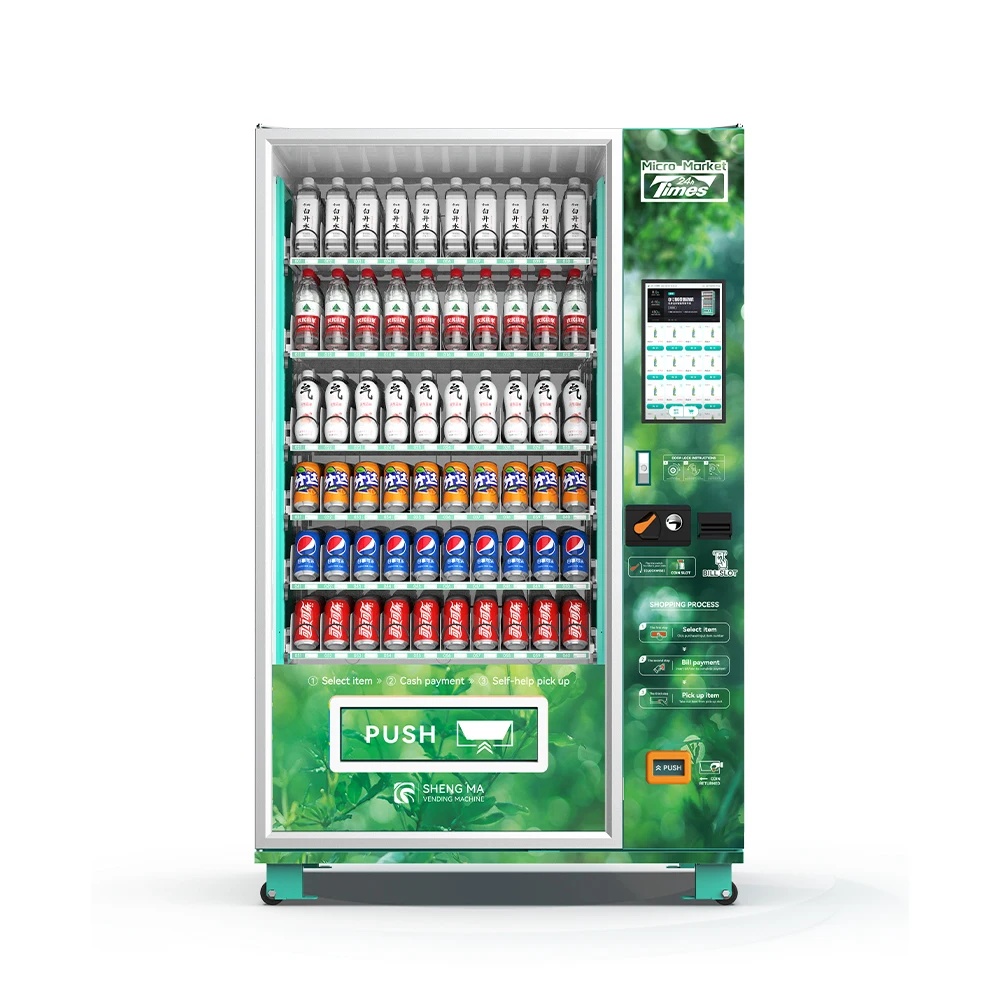 High Profit Beverage Vending Machine With Touch Screen Automatic Energy Drinks Soda Bottled Milk Canned Juice Vending Machine