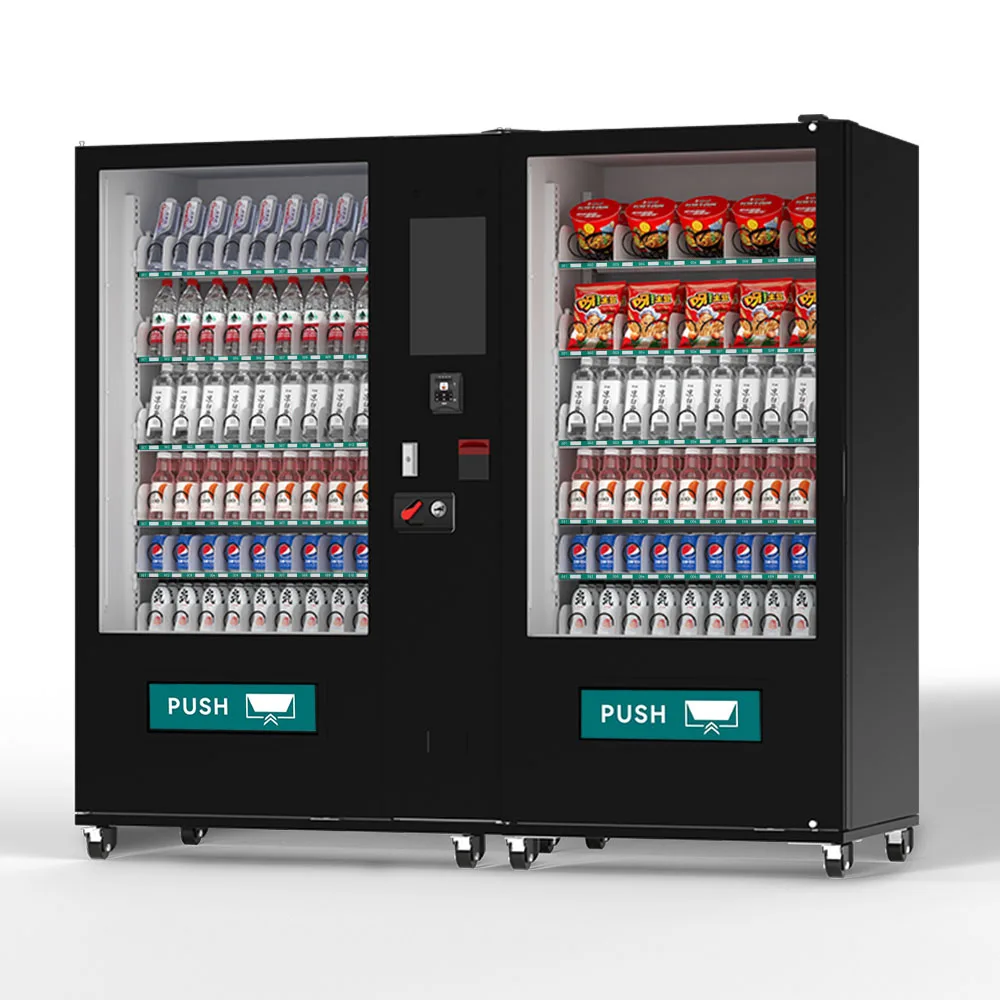Outdoor Unattended Electronic Touch Screen Big Vending Machine Snacks Coins Custom Vending Machine Cabinet