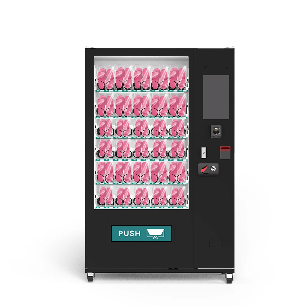 Smart Disposable Slippers Vending Machine China's Metal Hotel Beach Flip-Flops with Credit Card Coin Payment System SDK Function