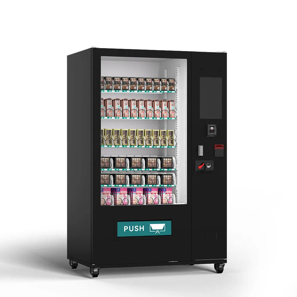 Commercial Street Vending Machine 15.6 Inch Advertisement Screen Beauty Eyelashes Cosmetics Vending Machine Credit Card Payment