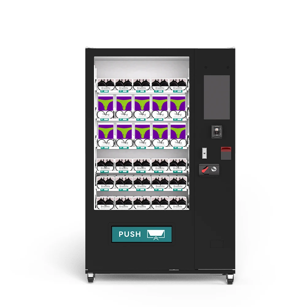Automatic Clothes Vending Machine for Sale Touch Screen SDK Function Accepts Credit Card Coin QR Code for T-Shirts Pants Hats