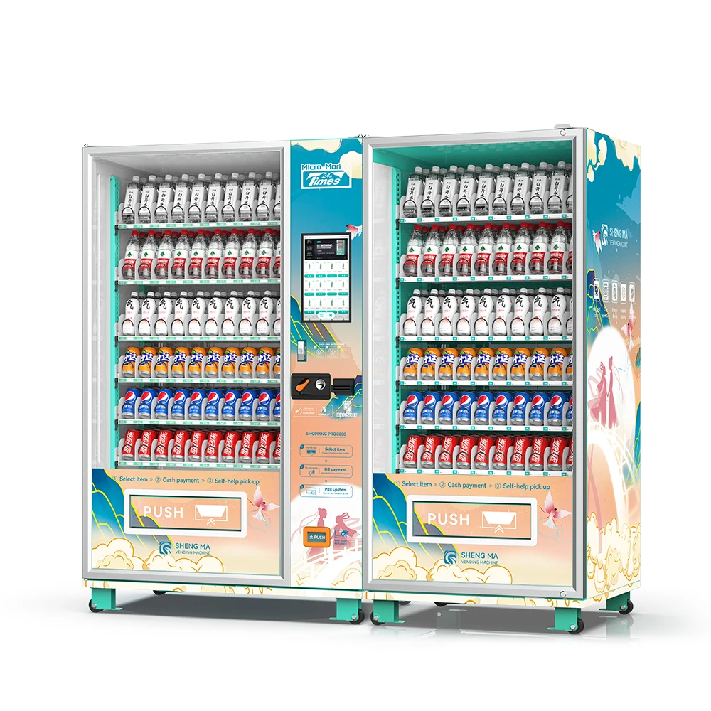 Wholesale Customizable Capacity Metal Touch Screen SDK Integrated Intelligent Management Vending Machine for Drinks & Foods