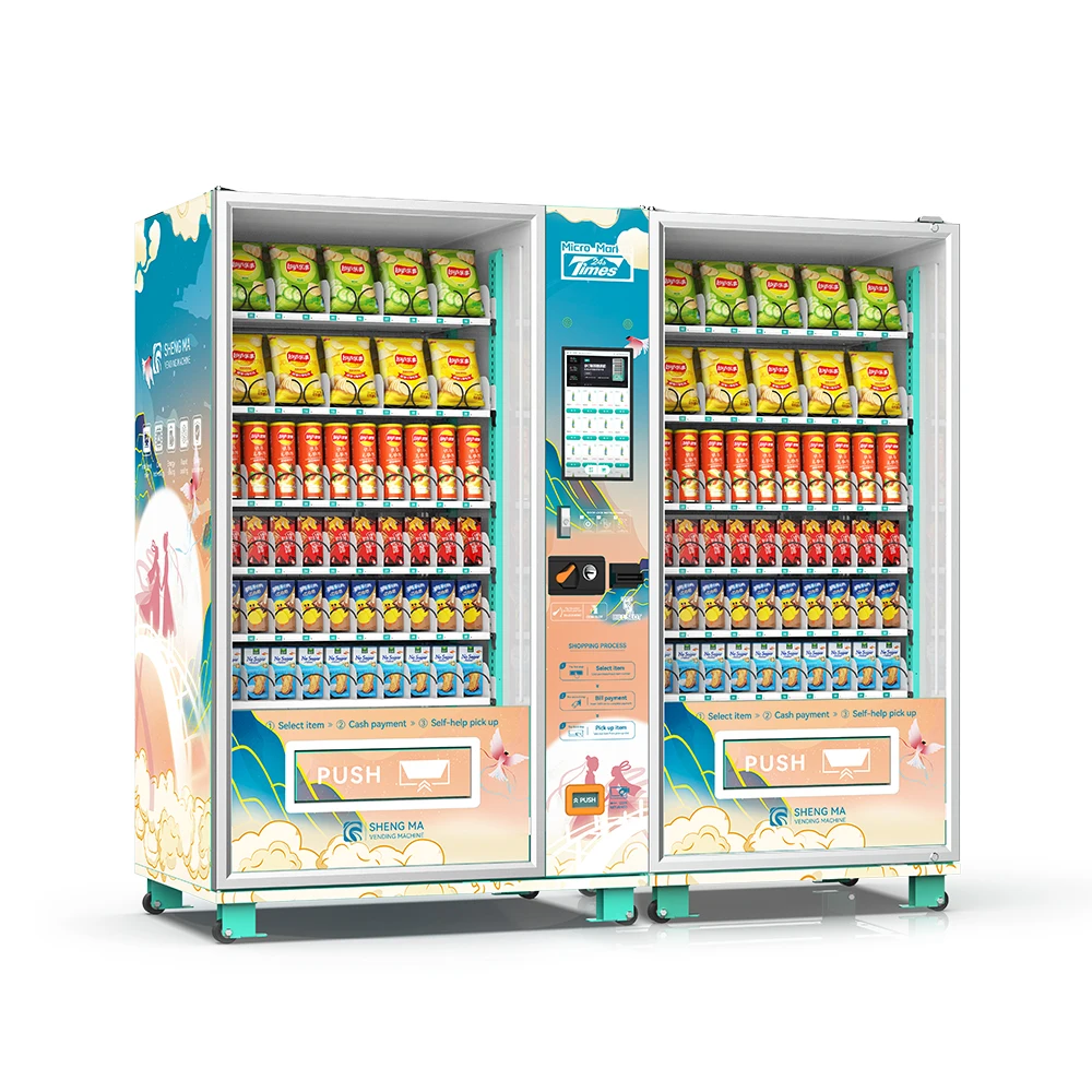 Custom Logo School Coin-Operated Electronic Drinks Vending Machine with Token Payment System