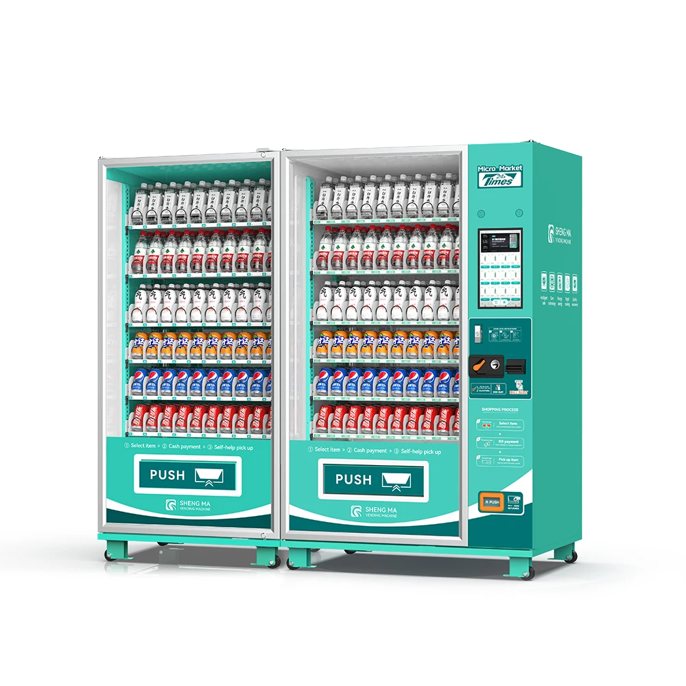 Dubai's Latest Portable Flexible Adjustment of Cargo Channels Drinks Vending Machine High Version for Optimal Productivity