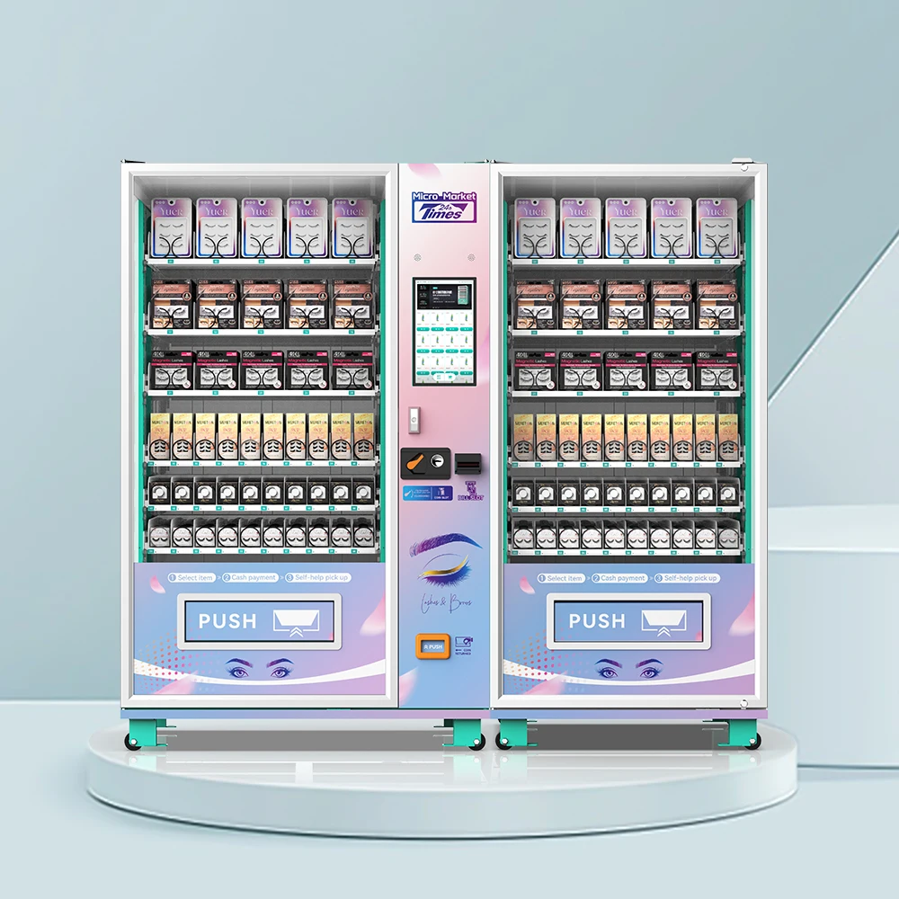 Touch Screen Cosmetics Vending Machine Locker Trading Card  Payment Vending Machine Eyelashes Beauty Vending Machine for Sale