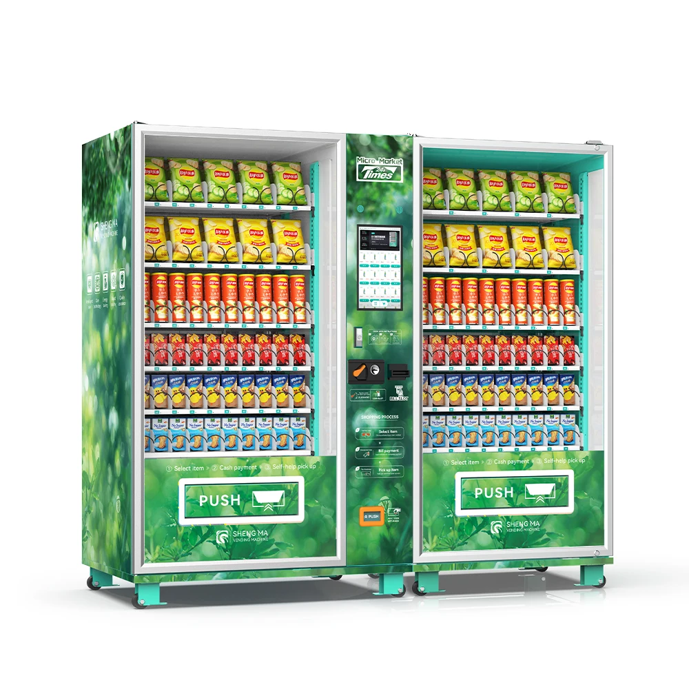 24 Hours Automatic Snack Vending Machine Remote Control Drinks and Foods Vending Machine for Food