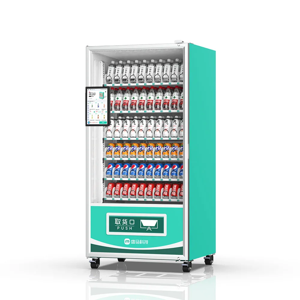 Automatic Unmanned Robot Intelligent Vending Machine Qr Code Payment 24 Hours Self-Service Drinks and Snacks Vending Machine
