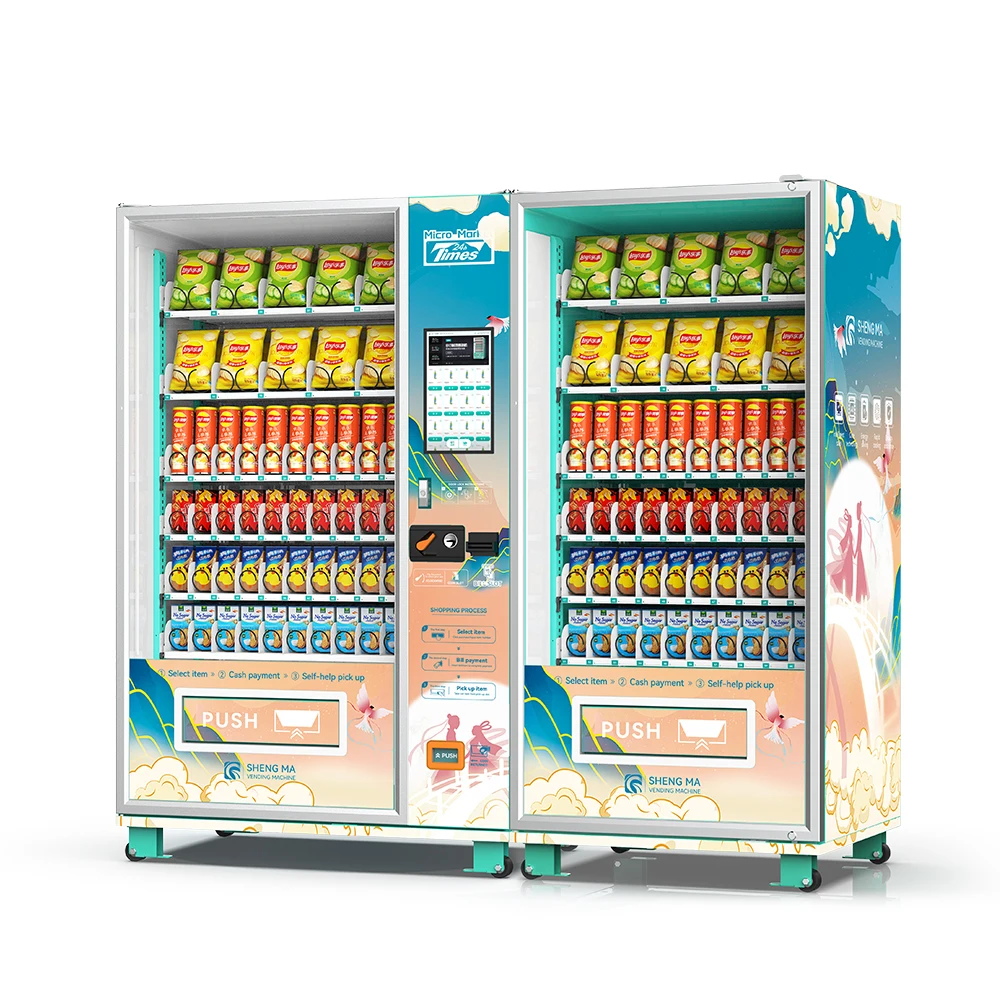 Contactless Shape Fresh Food Vending Machine Customization Algeria Drinks and Foods Vending Machine