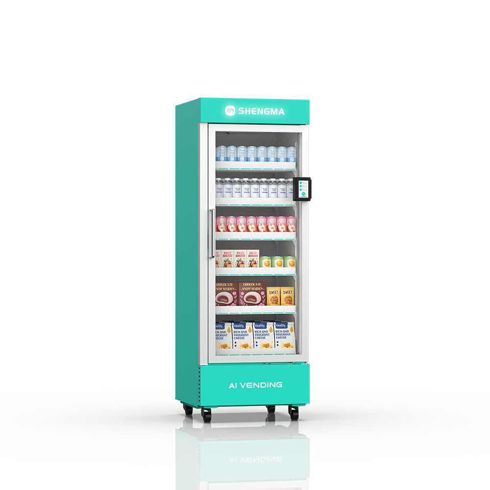 570L AI Vision-Powered Smart Cooler | Computer Vision Vending Machine with Grab-and-Go
